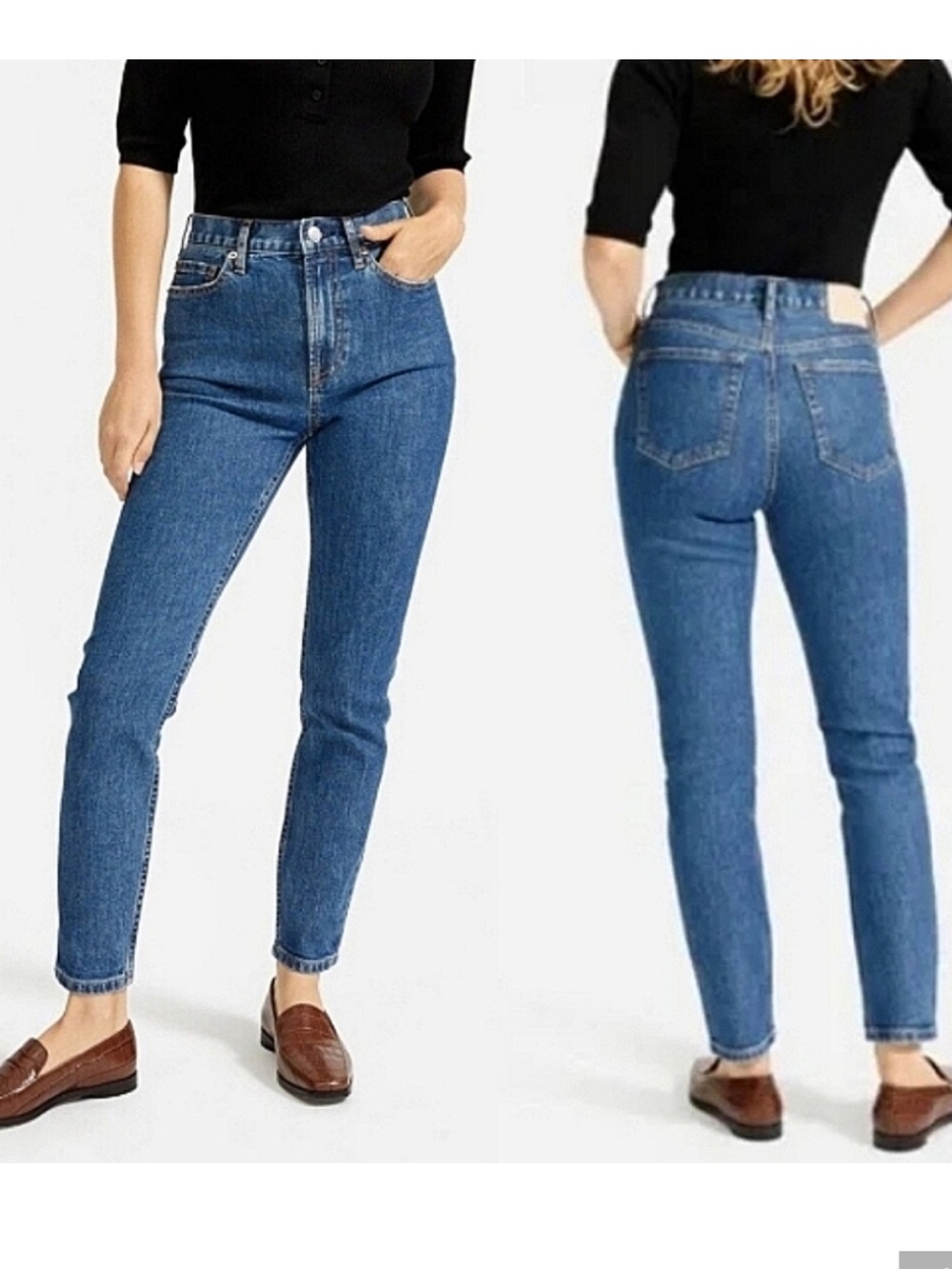 Everlane Dark Indigo Slim Straight Jeans size 26